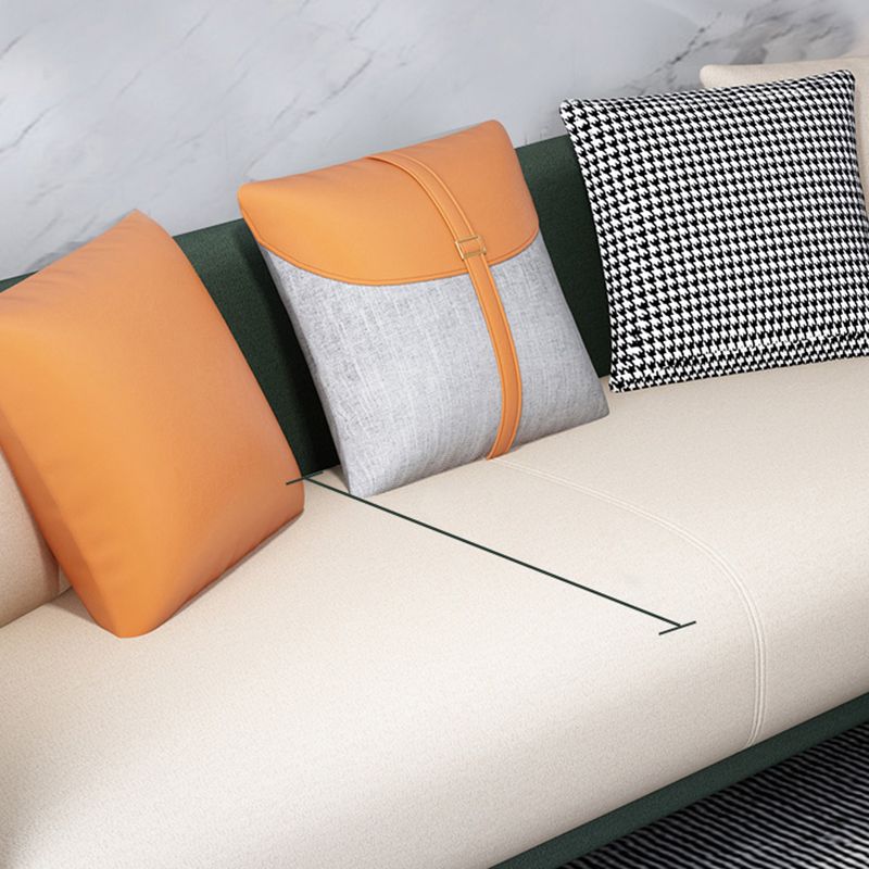 Glam Hair Pin Legs Seating Tuxedo Arm Settee for Living Room