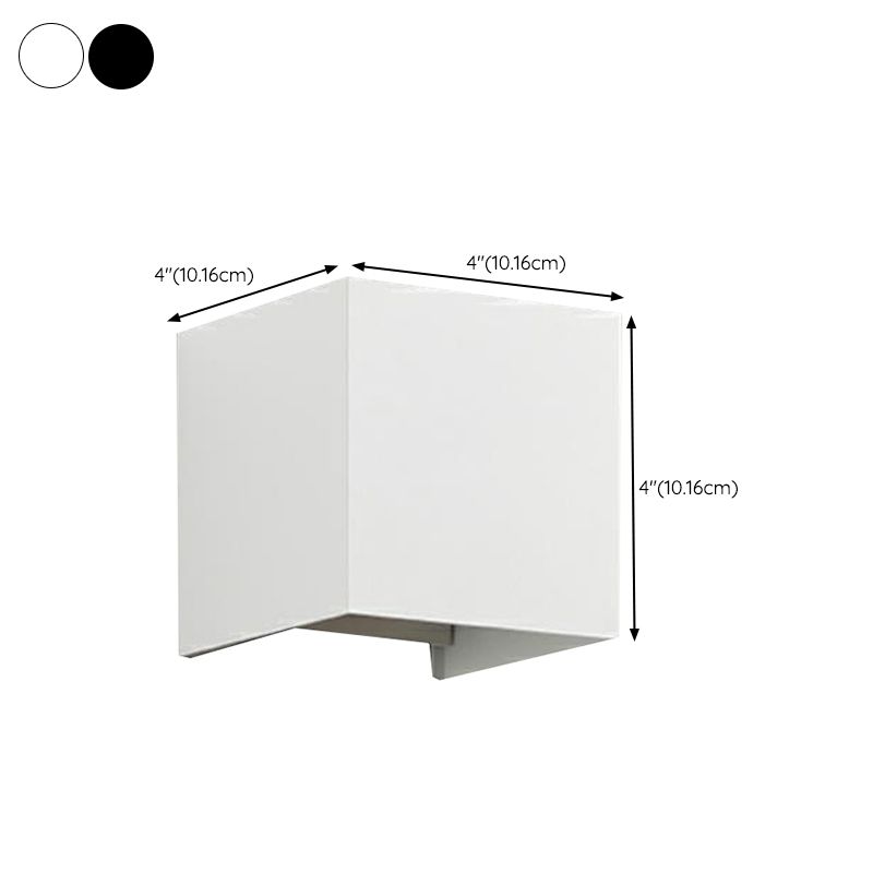 Square Wall Lighting Contemporary Metal 1 Light Wall Sconces