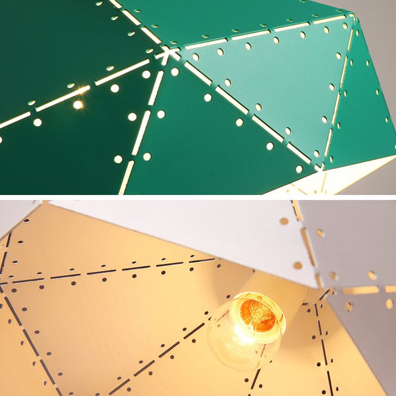 Modern Geometric Pendant Light Metal 1 Light Pendant