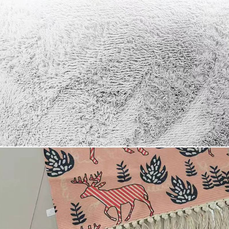 Casual Graphic Rug Polyester Beige Indoor Rug Washable Rug for Drawing Room