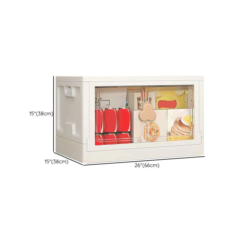 Contemporary Hinged Storage Cabinet Plastic Wardrobe Armoire