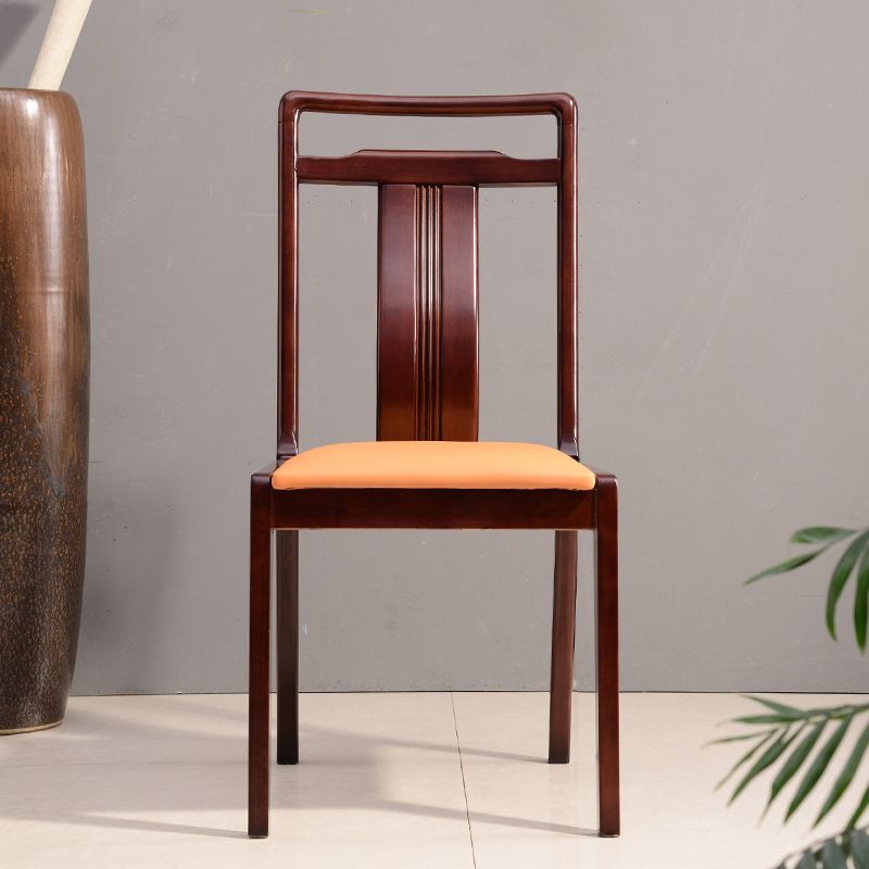 Solid Wood Traditional Dining Chair Matte Finish Side Chair for Home