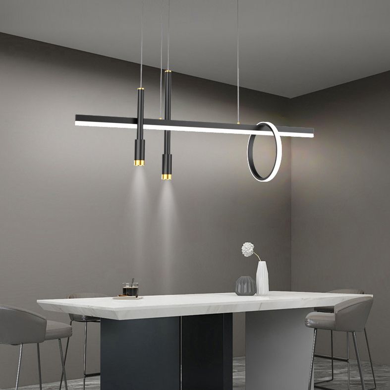 Lineal isla lámpara lámpara nórdica comedor de comandante de comedor led