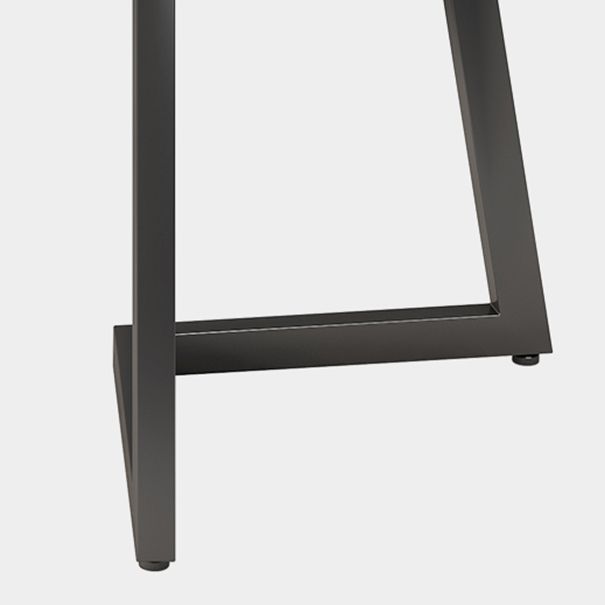 Modern Black Iron Dinette Set 1/2/5/7 Pieces Rectangle Sintered Stone Top Dining Table Set