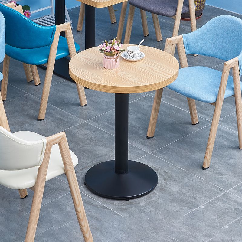 29.53" Tall Contemporary Style Coffee Cocktail Table Metal Pedestal Coffee Table