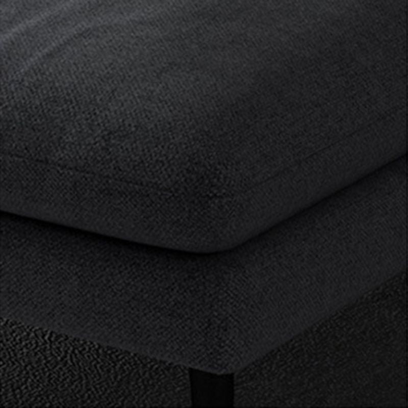 Flared Arm Fabric Sectional with Storage 4-seater Sofa & Chaise