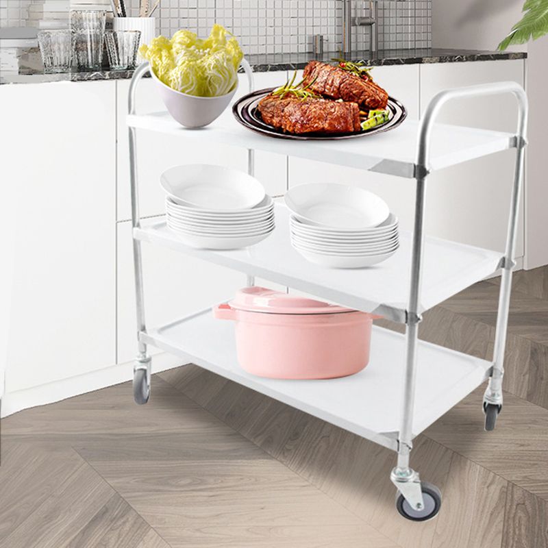 Modern Stainless Steel Prep Table Rectangular Prep Table with Casters