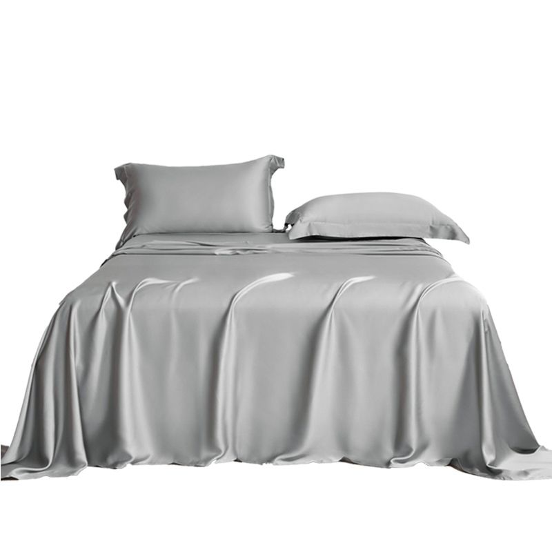 Modern Bed Sheet Solid Color Breathable Skin-friendly Ben Sheet Set