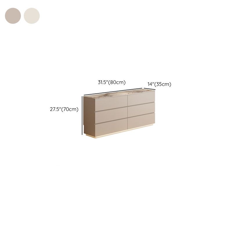 13.65-inch W Contemporary Storage Chest Stone Storage Chest Dresser