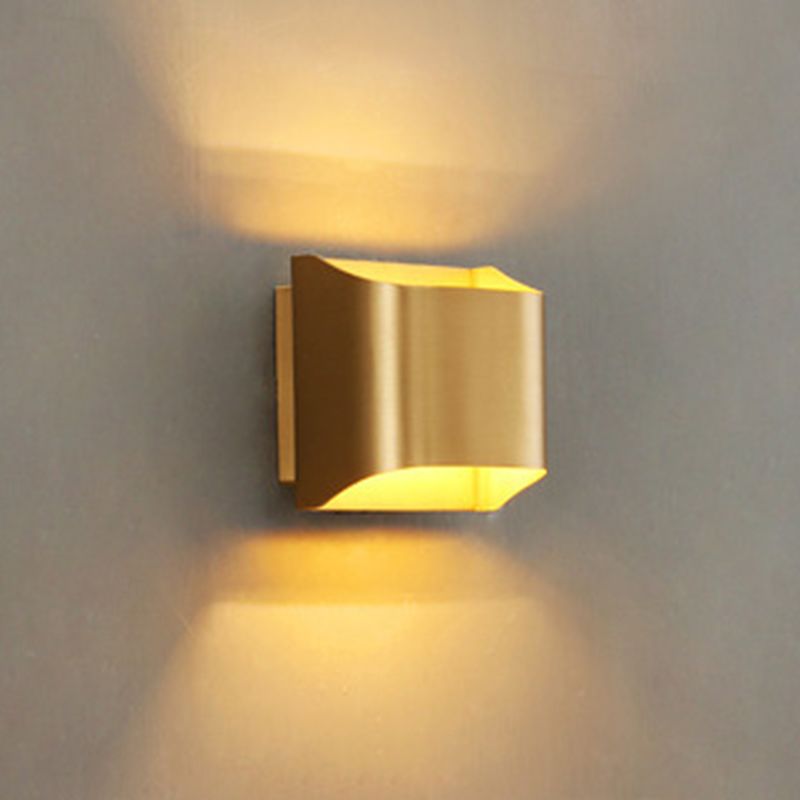 Modern Simplicity Geometric Wall Mounted Lamps Aluminum Wall Mount Light Fixture for Bedroom