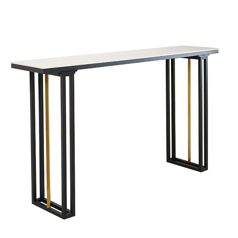 Industrial 1/2/4/7 Pieces Bar Table Set Rectangle Bar Table with High Stools