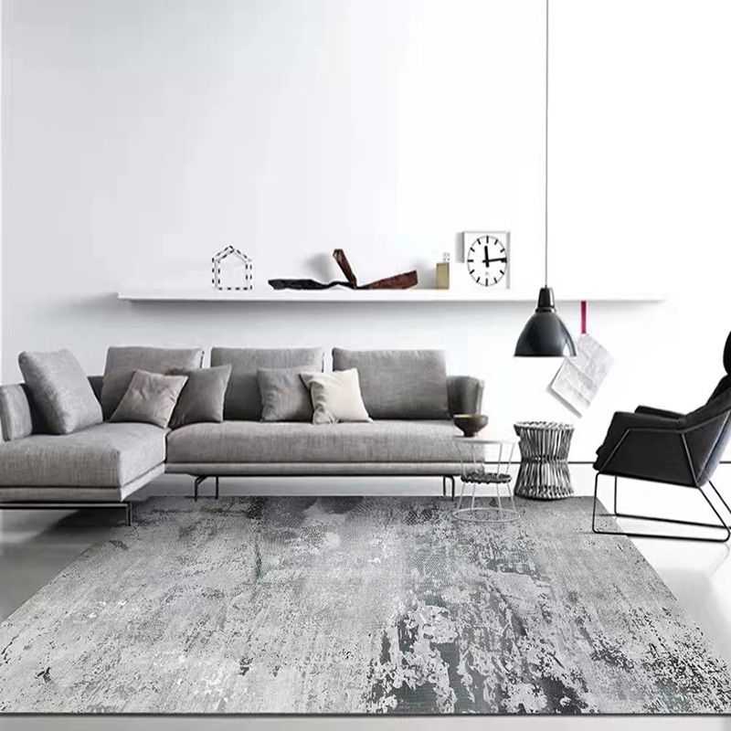 Tapis graphique moderne marron tapis résistant aux taches pour décoration domestique