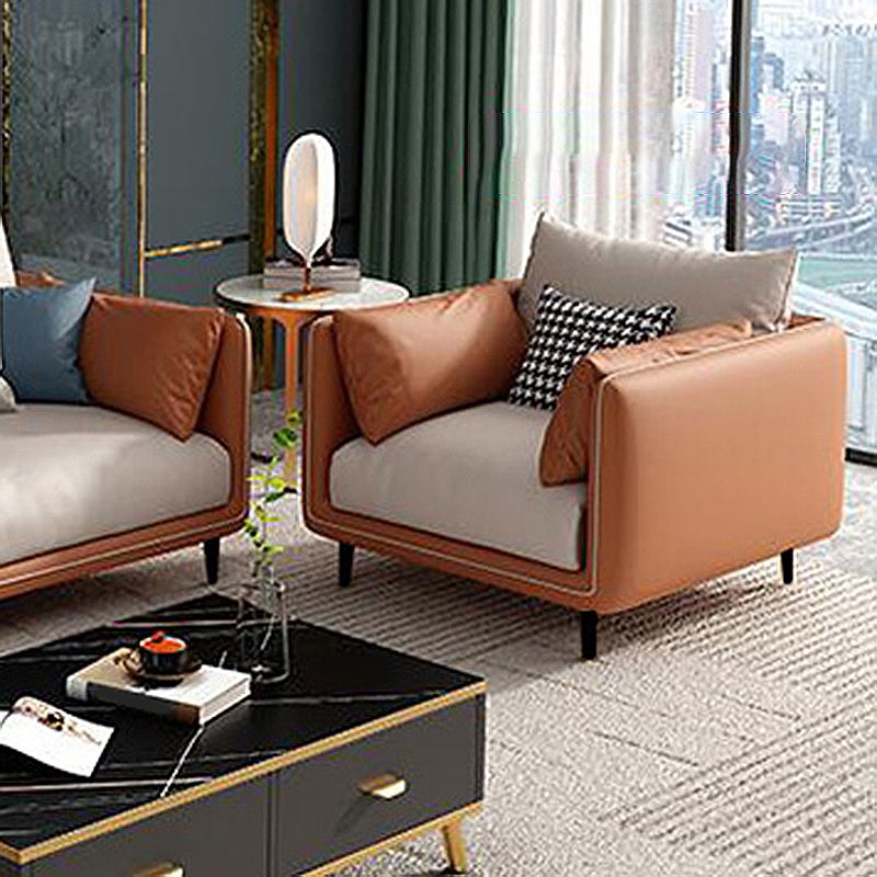 Stain-Resistant Living Room Sofa Pillow Top Arm Standard Settee