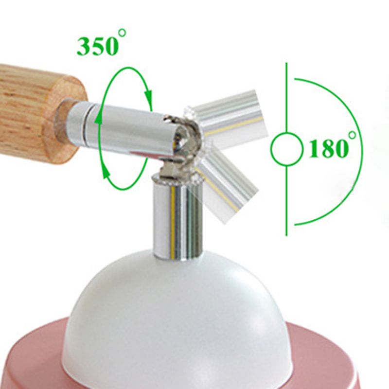 1-Light Unique Shade Wall Sconce Modren Nordic Macarons Style Metal Wall Lighting in White and Green