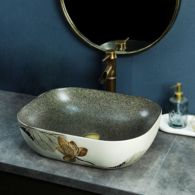 Porcelain Vessel Bathroom Sink Modern No Craftsmanship Vessel Bathroom Sink Only