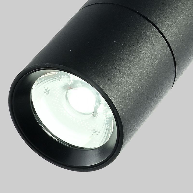 Cylindrical Shape LED Rail Ceiling Lamp Modern Simple Style Aluminium Flush Mount for Living Room