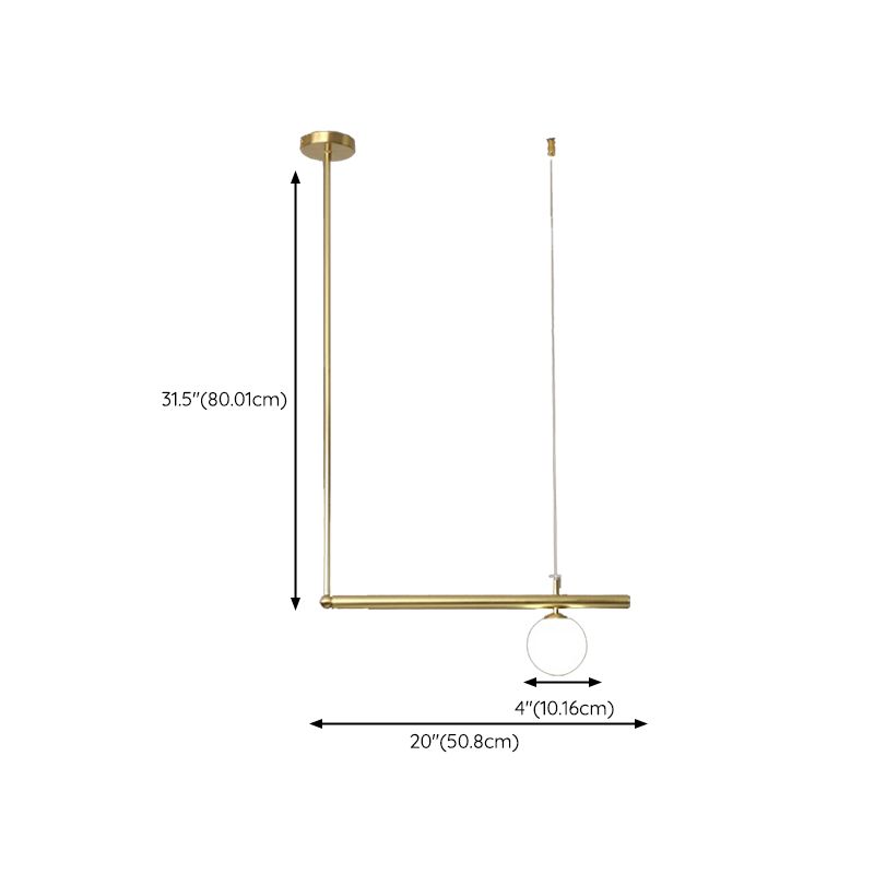 Modern Island Light Glass Hanging Lighting Fixture for Dining Room