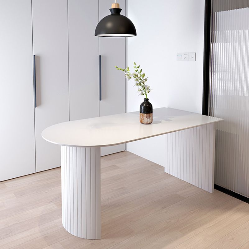 Massivholz moderne Freiform Esstisch Marmor Tisch für Esszimmer und Küche