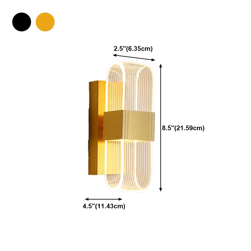 Modern Style Metal LED Wall Light Fixture Creative Wall Light Sconce for Bedroom