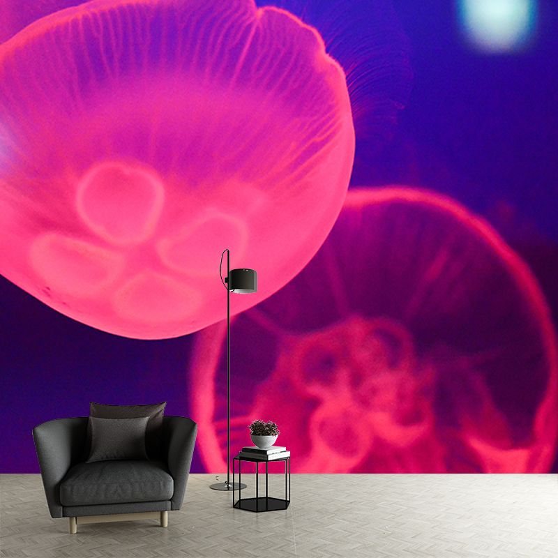 Popular Wall Mural Jellyfish Patterned Sitting Room Wall Mural