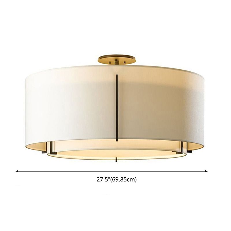 Luz de montaje semi flanpes geométrico de tela tradicional de tela semi rascada de techo de montaje