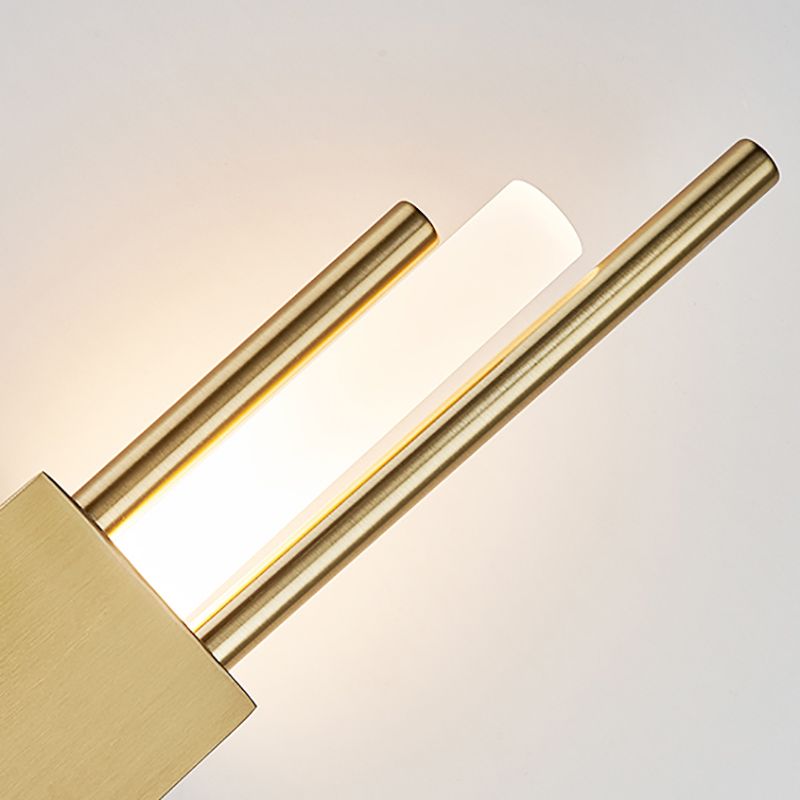 Modern Style Wall Sconce Geometric Shape LED Wall Light with Metal Shade for Bedroom