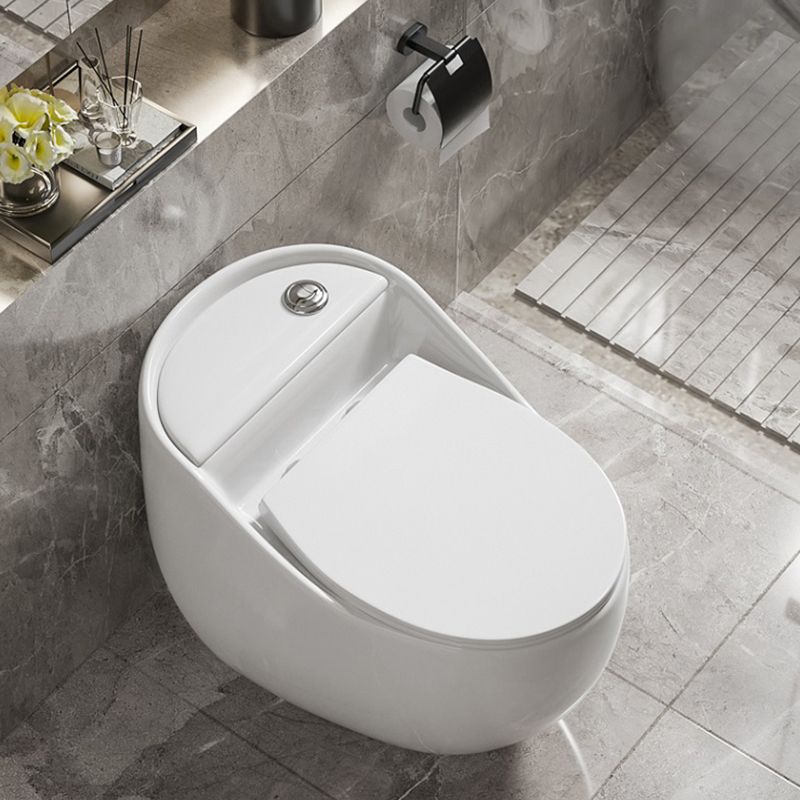 Contemporary Ceramic Toilet Floor Mount Urine Toilet with Slow Close Seat for Washroom