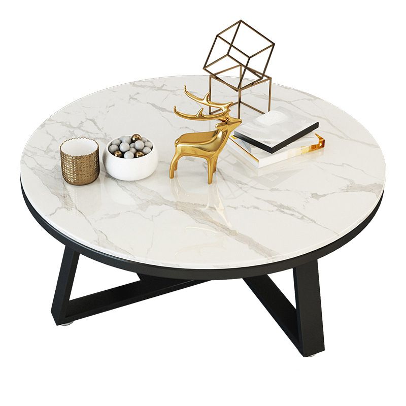 Modern Minimalist Coffee Table Round Coffee Table for Living Room