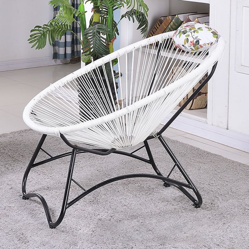 Iron Base Rocking Chair Lounge Simple Plastic Material Chair for Living Room
