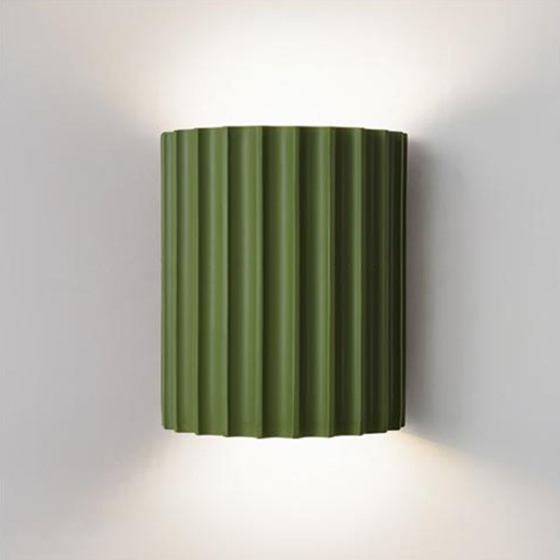 Moderner Stil Halbzylinder Wandleuchte Leuchten Harz 2 Lichter Wandbeleuchtung