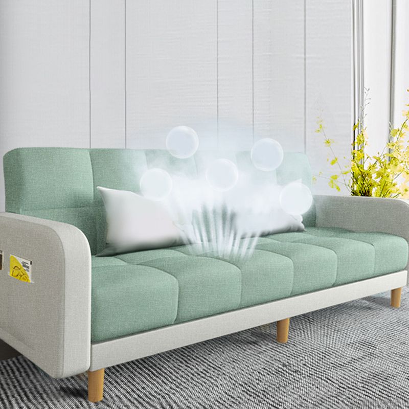 Vierkante arm moderne bank met Biscuit Back Storage Sofa voor woonkamer