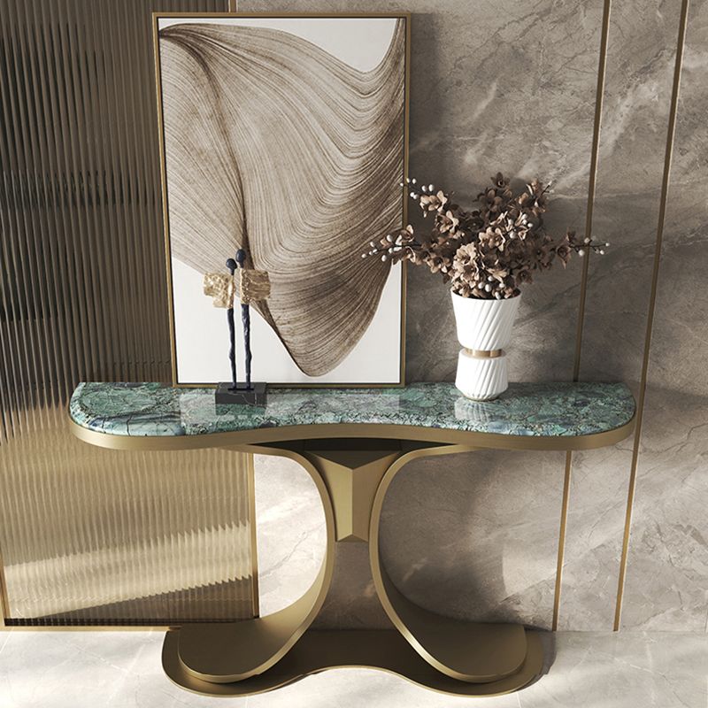Free Form Shape Contemporary Console Table Stone Stone Console Sofa Table