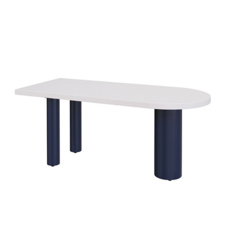 Wood Top Dining Table with 3 Legs Modern Simple Table for Restaurant