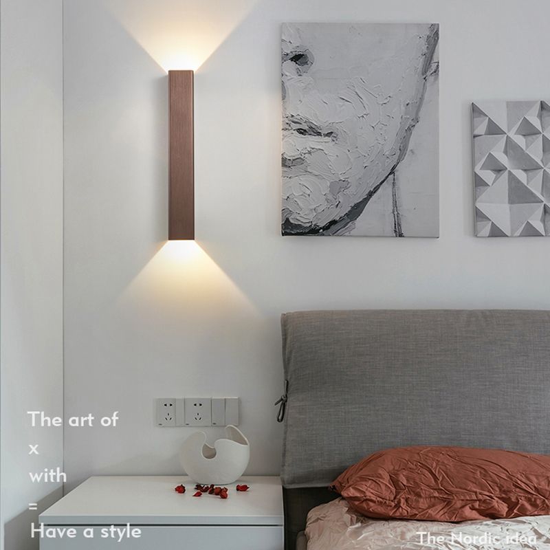 Quadratische Schatten Metallwand Licht moderne 2 Lights Wandmontage Beleuchtung