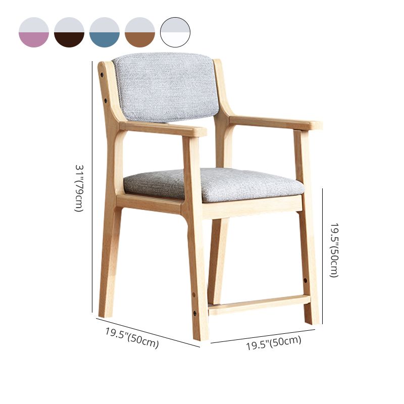 Silla de comedor de madera de estilo moderno, respaldo abierto, sillones de comedor para cocina