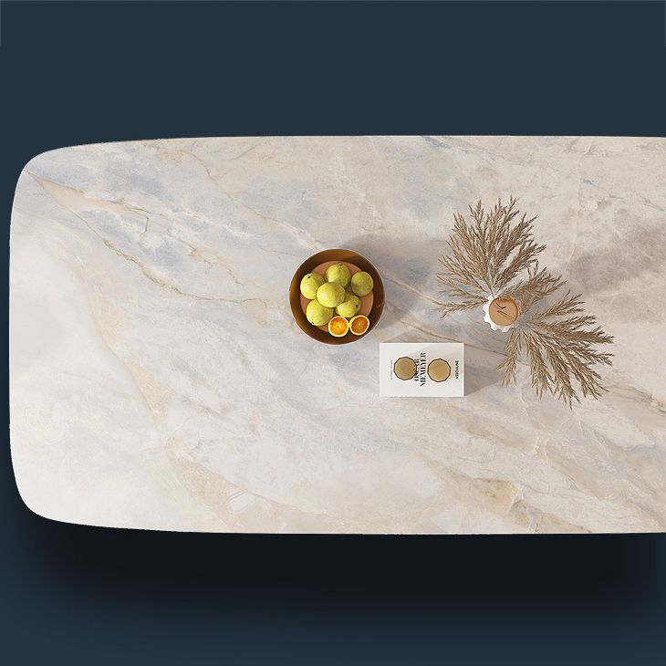 Glam Style Sintered Stone Dining Set Rectangle 1/2/4/5/7/9 Pieces Dining Set