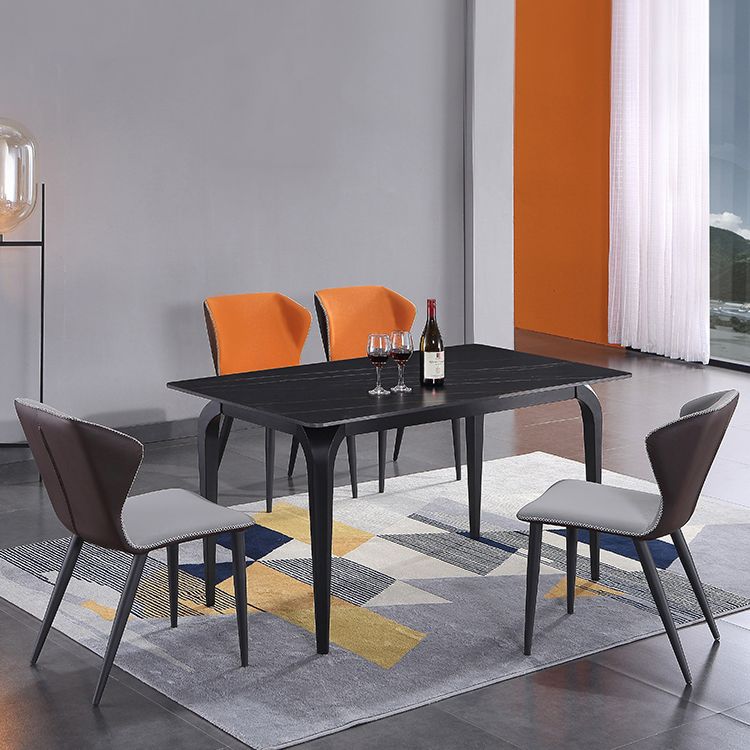 Metal moderno que cena la silla sin brazos del lado del Wingback de la silla para el uso del restaurante