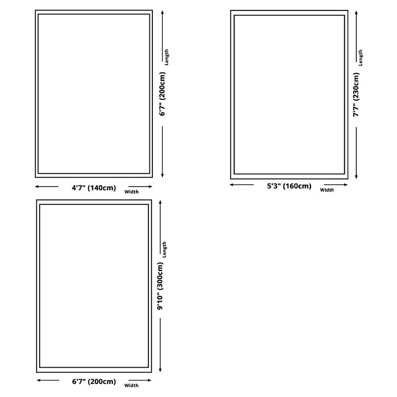 Black Modern Area Carpet Color Block Polyester Area Rug Stain Resistant Rug for Living Room