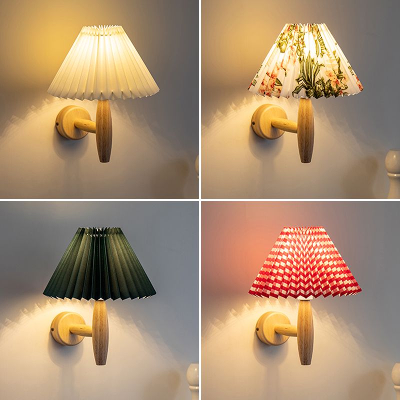 Stile moderno a parete in legno Pronzo leggero conico a filo a filo a filo con la parete con una parete a filo