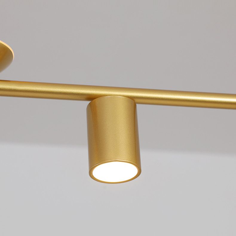 Lámpara de lámpara lineal moderna lámpara de lámpara múltiple iluminación de sala de vestíbulo