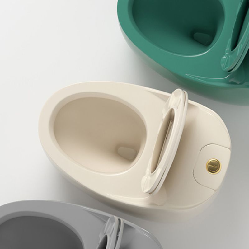 Contemporary Floor Mounted Flush Toilet Seat Included Urine Toilet for Bathroom