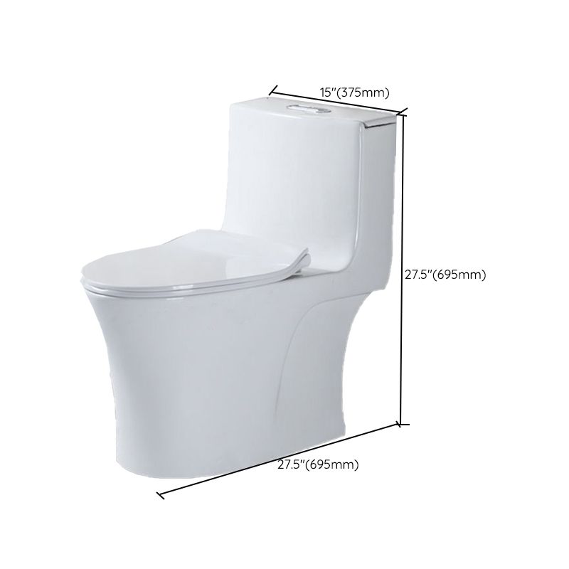 Modern One-Piece Flush Toilet Floor Mount Urine Toilet for Washroom