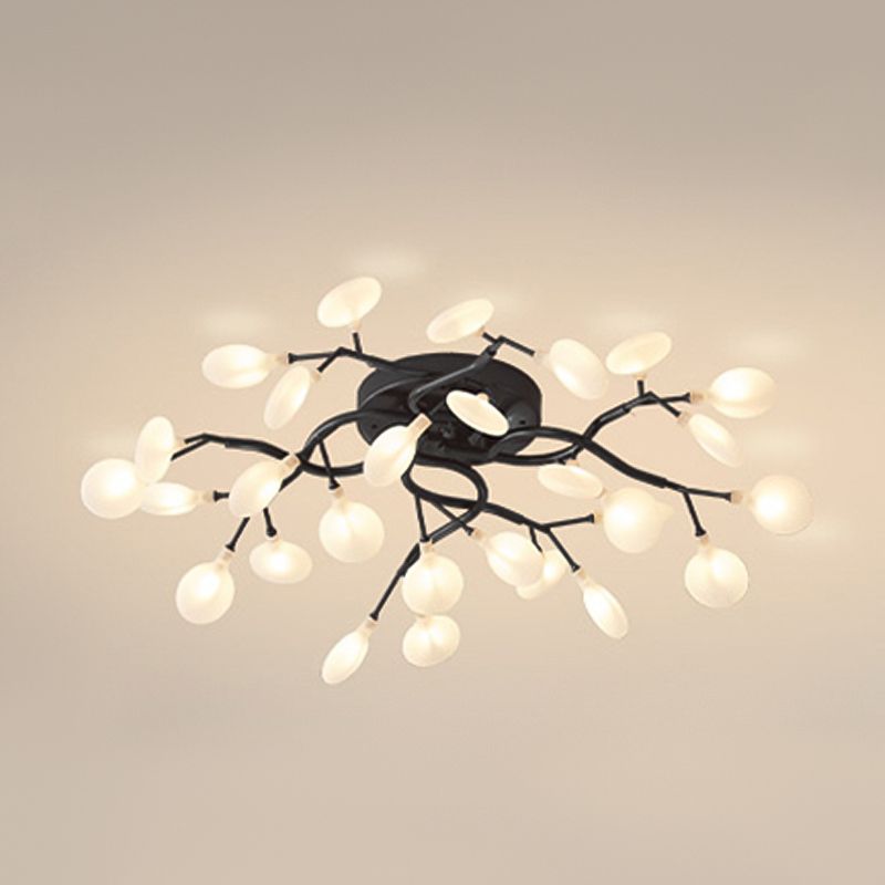 Luz de lámpara de rubor de rama contemporánea luces de montaje de lavado de metal para sala de estar