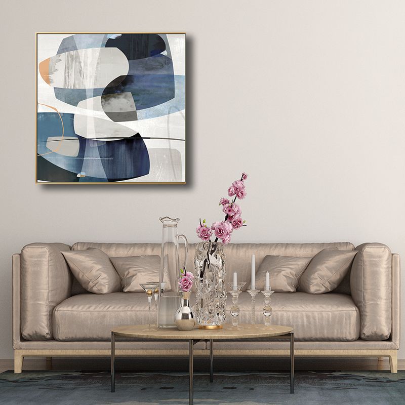 Textured Fabulous Abstract Art Canvas Scandinavian Painting for Bathroom, Multiple Sizes