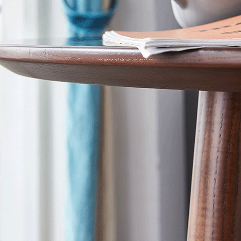 Indoor Contemporary Bar Dining Table Round Solid Wood Bar Table