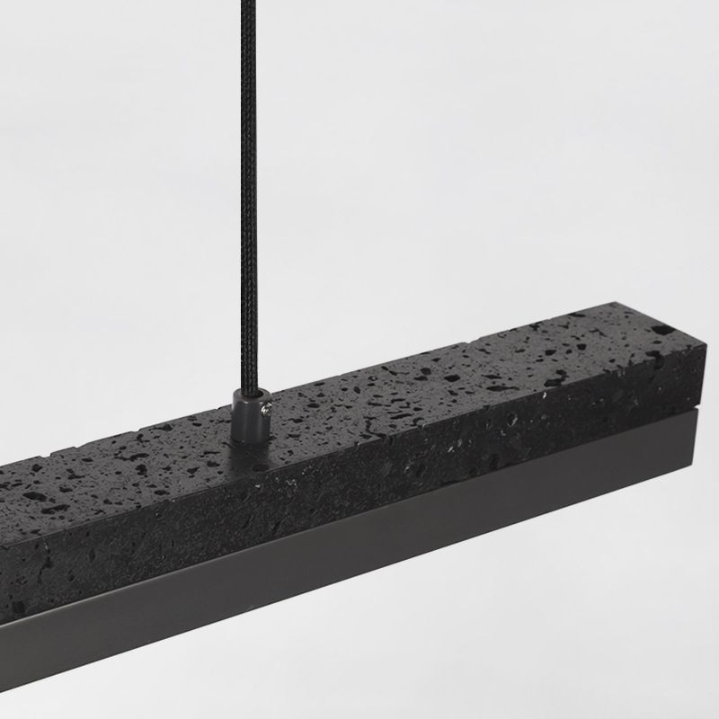Contemporary Hanging Light Linear Stone Island Light Fixture for Dining Room