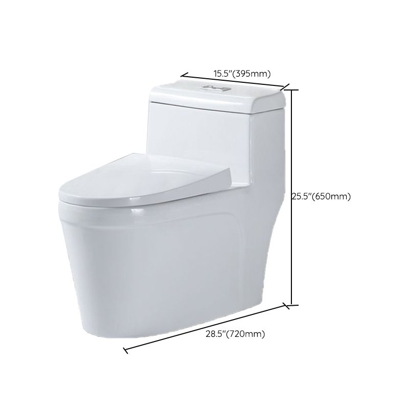 Modern One-Piece Flush Toilet Floor Mount Urine Toilet for Washroom