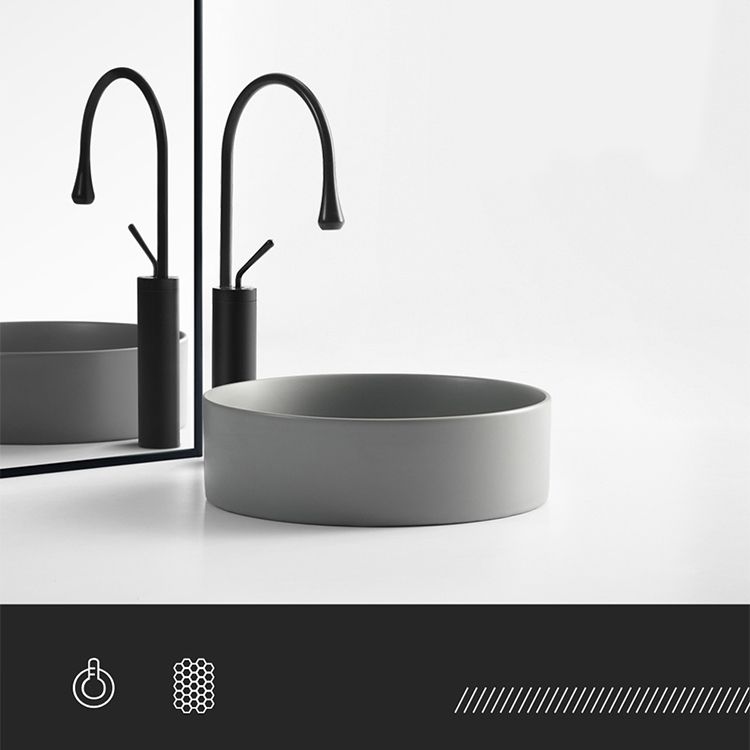 Porcelain Green and Grey Trough Bathroom Sink Modern Trough Bathroom Sink