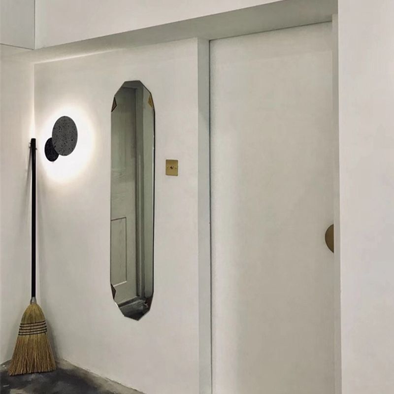 Modern Simple Stone Wall Light Colorful Marble Round Shape LED Wall Lamp for Living Room