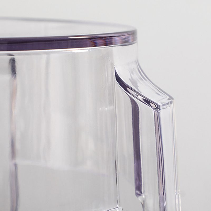 Industrial Backless Counter Stool Acrylic Counter Height Stools for Kitchen